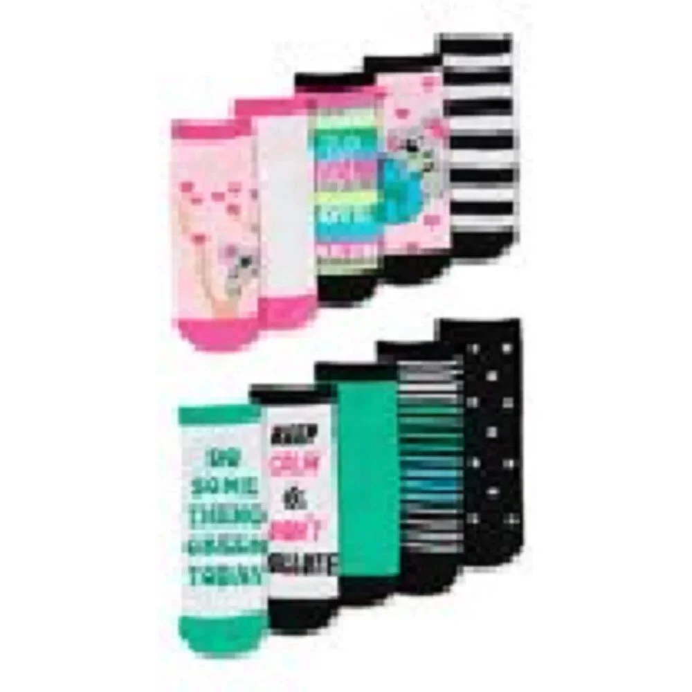 Wonder Nation Women's Go Greenn Koala - Low Cut Socks, 10 Pack